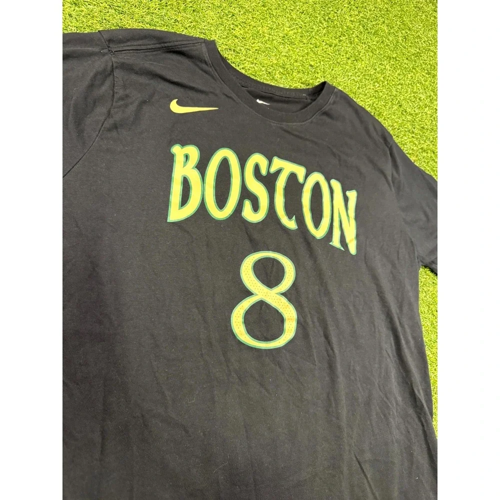 Nike Dri-Fit Boston Celtics #8 Kemba Walker‎ Basketball Team Shirt Mens XL Black